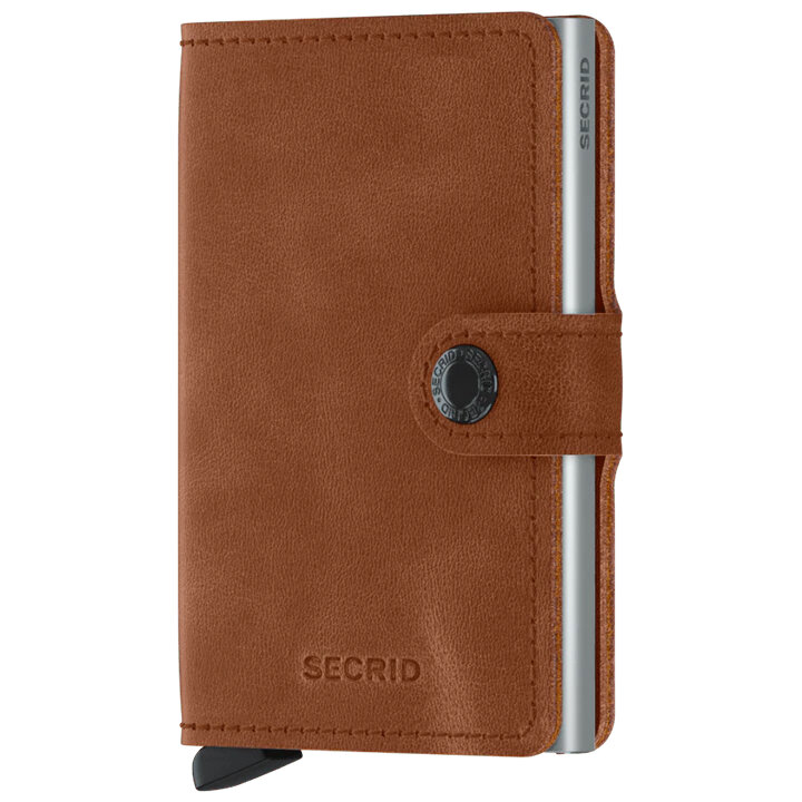Secrid Miniwallet Vintage Cognac-Silver pasjeshouder / portemonnee
