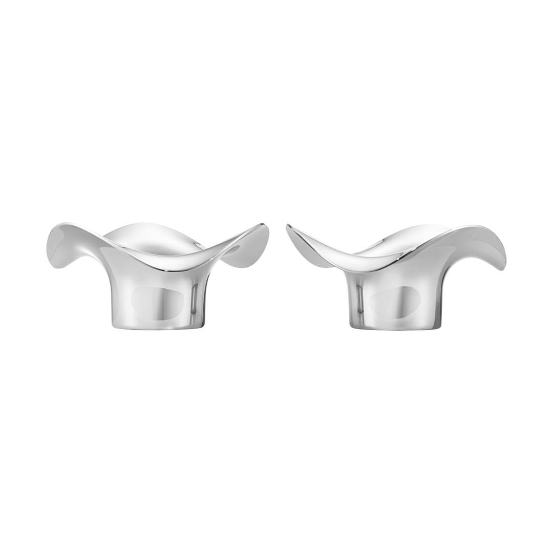 Georg Jensen Cobra waxinelichthouders 2 stuks