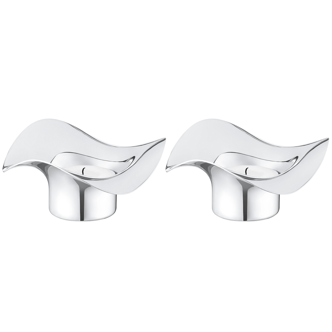 Georg Jensen Cobra waxinelichthouders 2 stuks