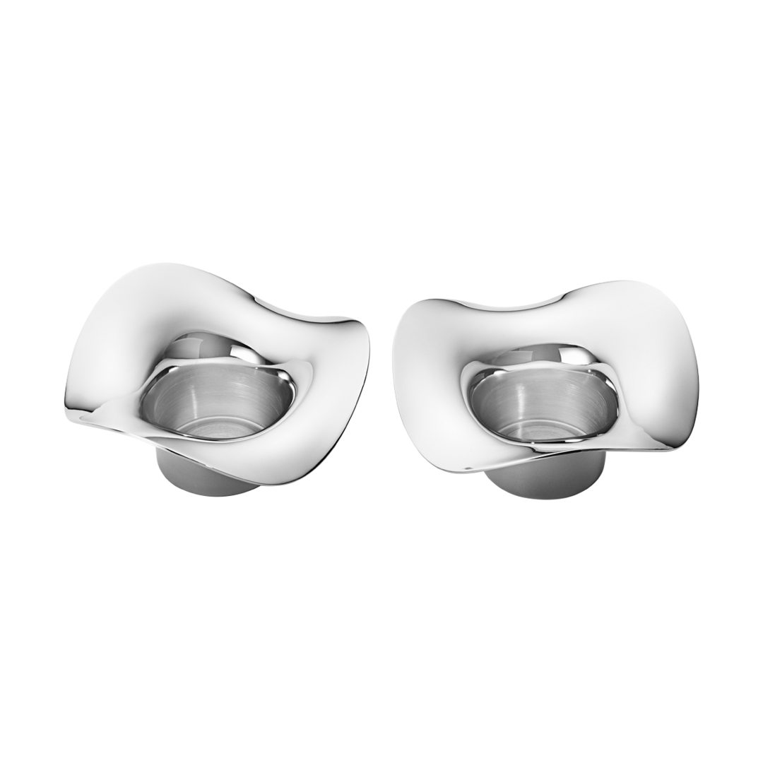 Georg Jensen Cobra waxinelichthouders 2 stuks