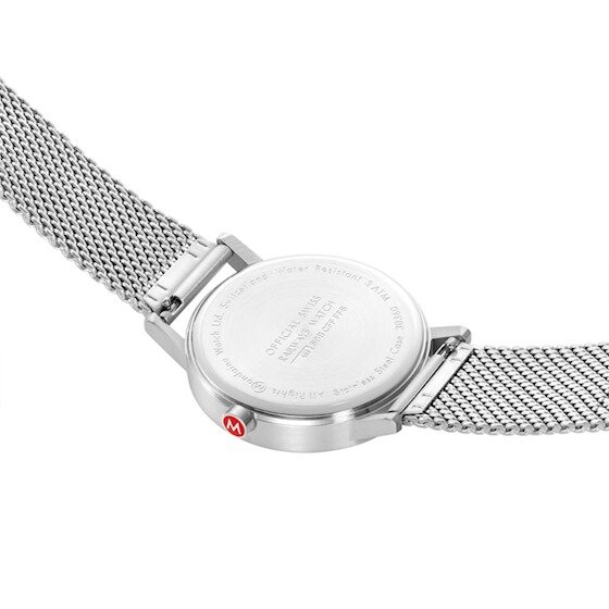 Mondaine Horloge Classic 40 mm mat grijs milanees De Blaker exclusief