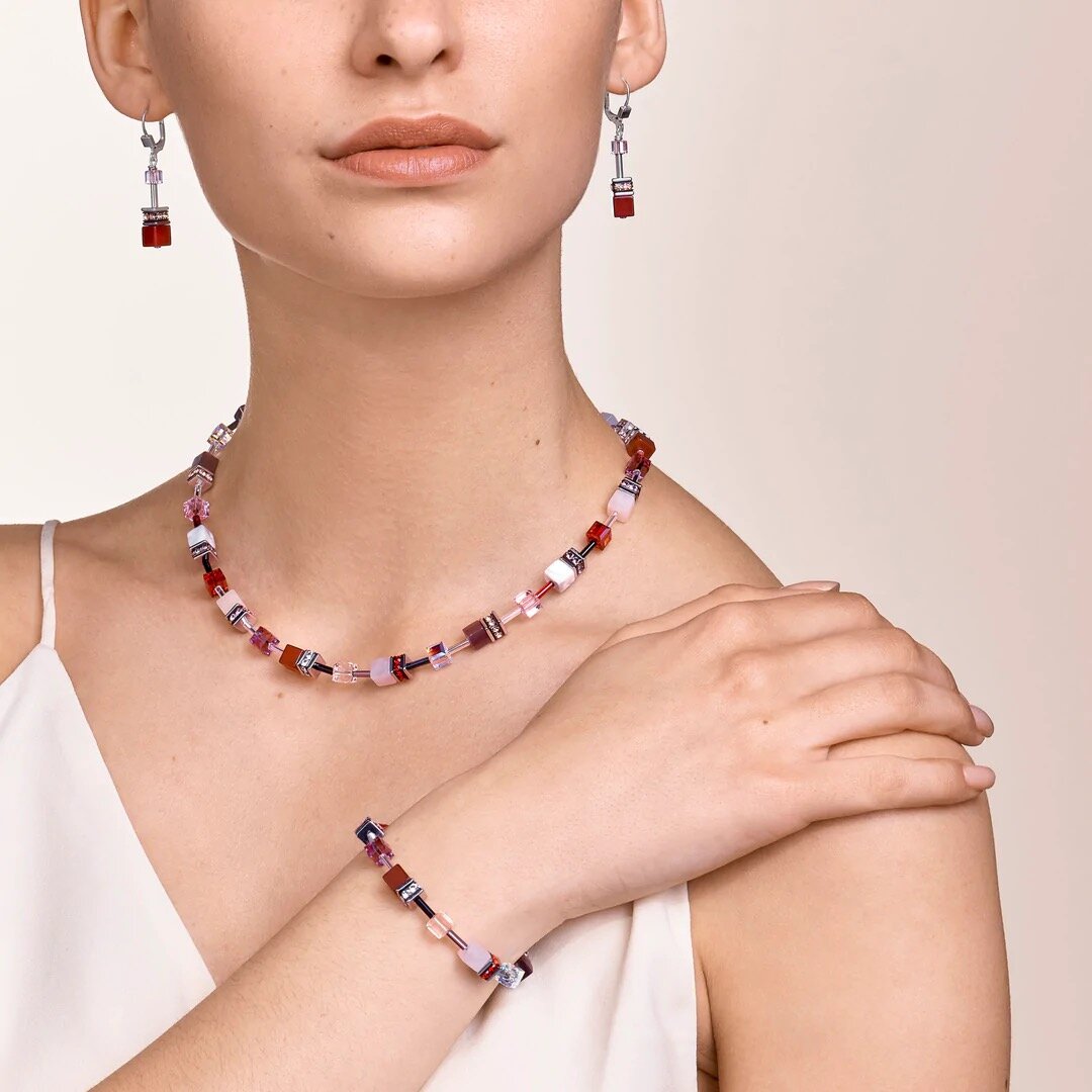 Coeur de Lion armband 4905/ /0308 Red-Purple