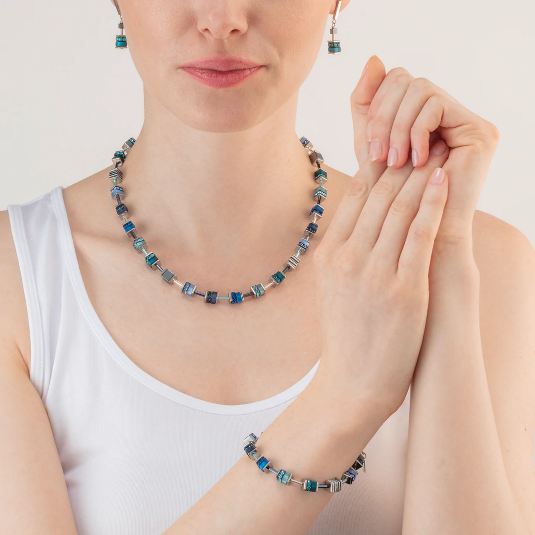 Coeur de Lion Necklace 4509 0700 Blue De Blaker exclusief