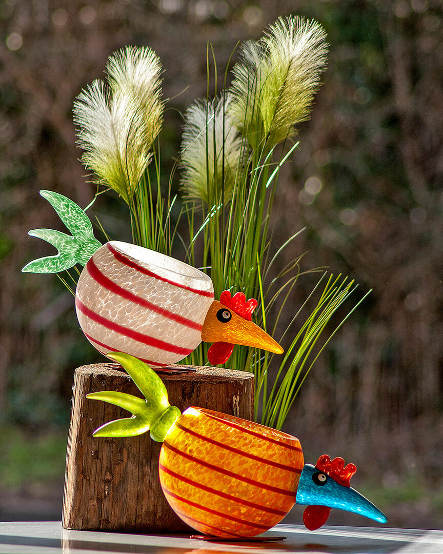 Borowski Pick Chick groen olijf glas schaal