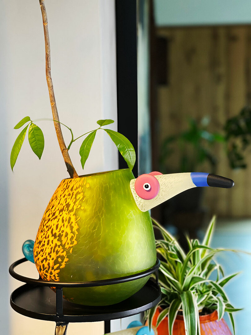 Borowski Pico vaas groen glasobject