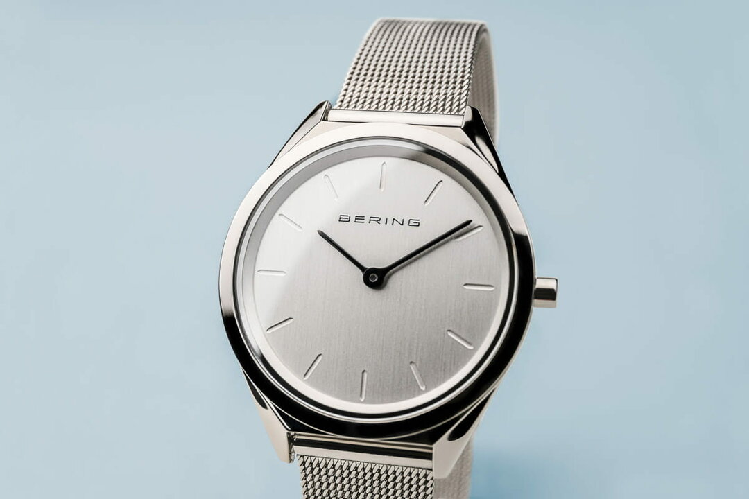 Bering Horloge Ultra Slim Zilver Gepolijst