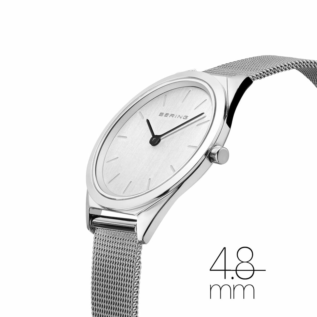 Bering Horloge Ultra Slim Zilver Gepolijst