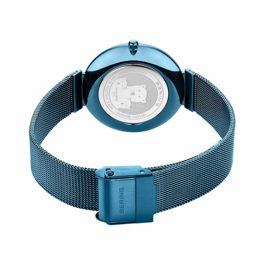 Bering Horloge Classic Blauw Gepolijst 13436-Charity1