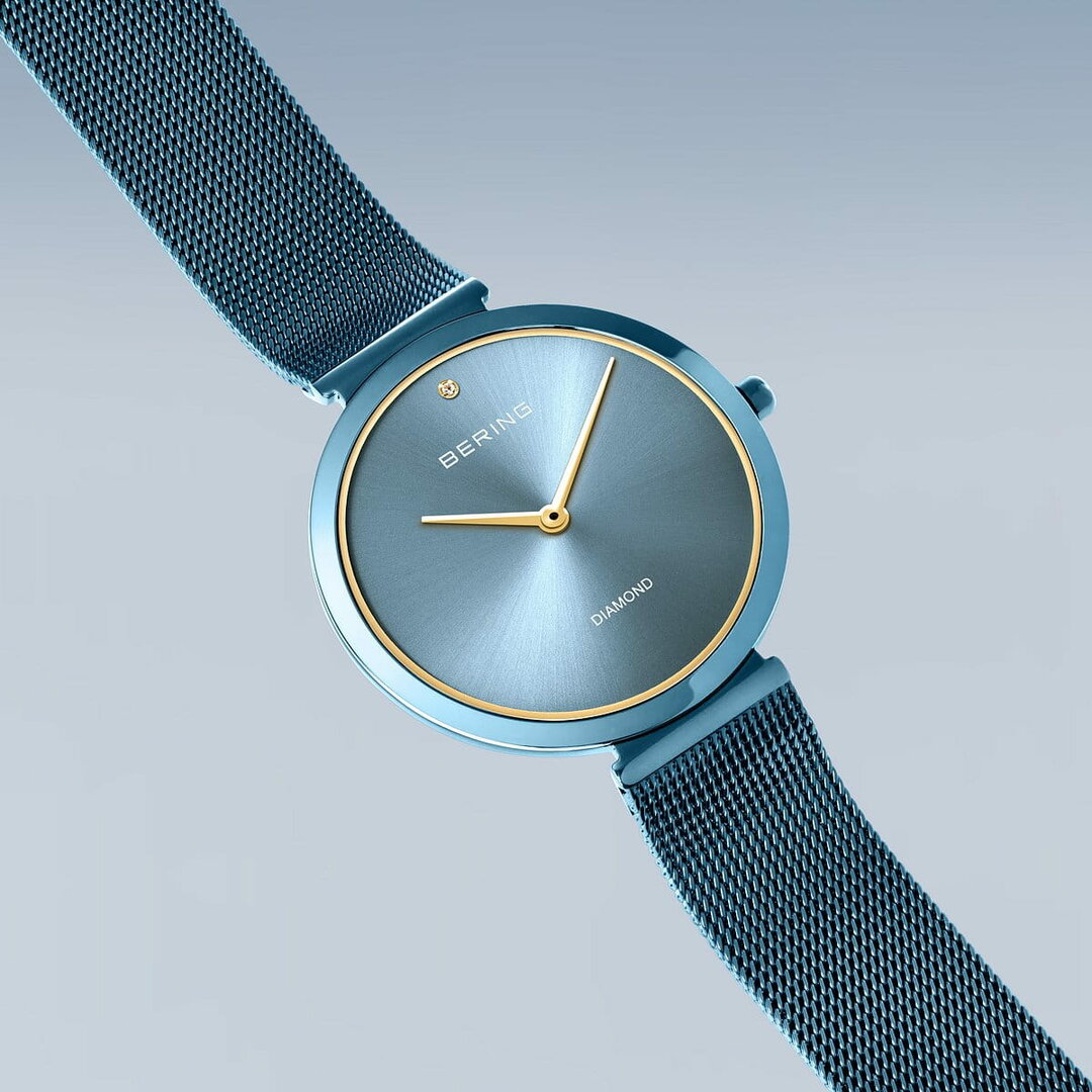 Buy Bering Classic Blue Polished Watch De Blaker exclusief
