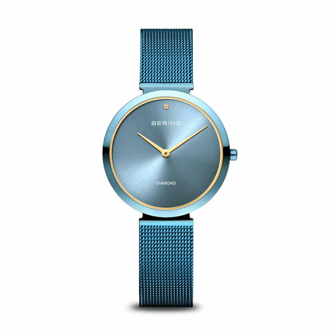 Bering online dameshorloge blauw