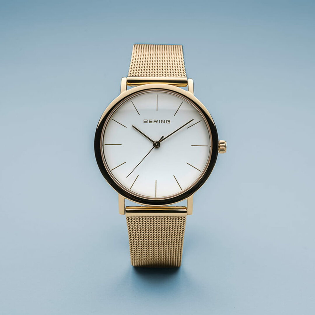 Bering Horloge Classic Goud Gepolijst 13436-334 Dames