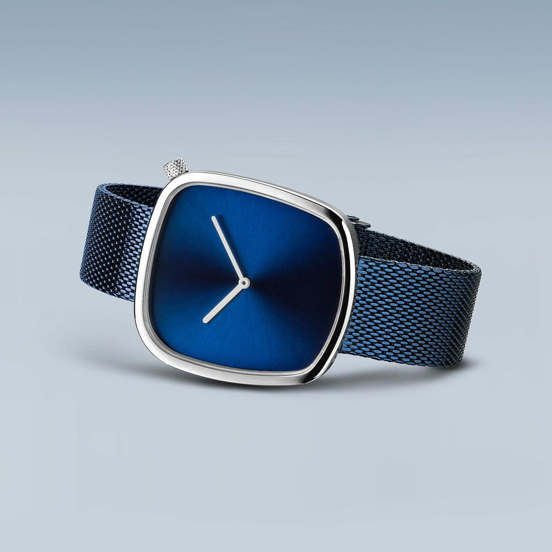 Bering Watch Pebble Silver Polished 18040-307 Unisex