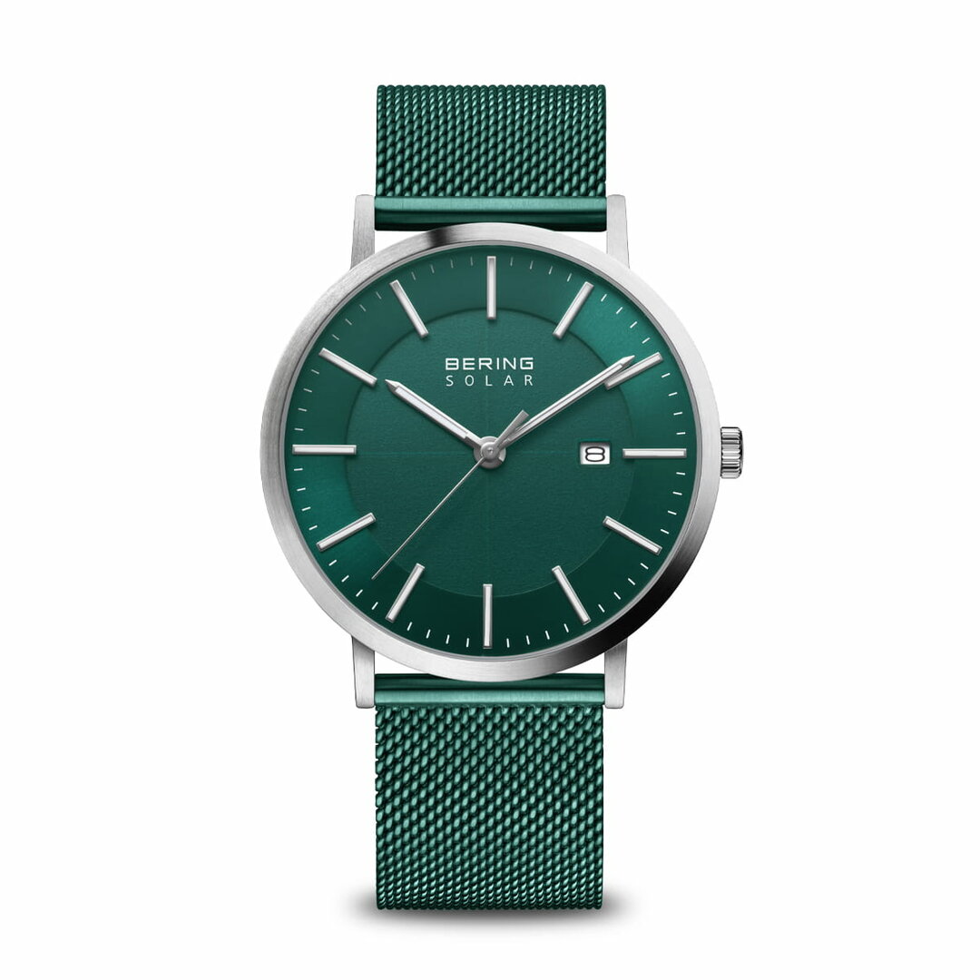 Bering Horloge Solar groen Geborsteld 15439 808 kopen De Blaker