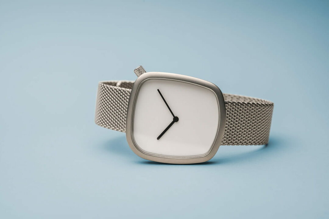 Bering Horloge Zilver Geborsteld pebble 18034-004 Dames