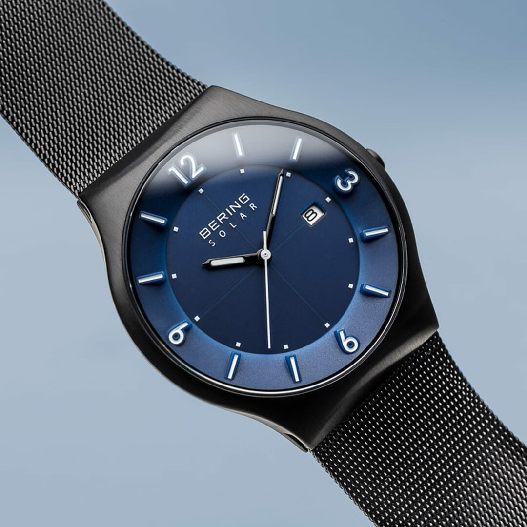 Bering slim solar watch discount