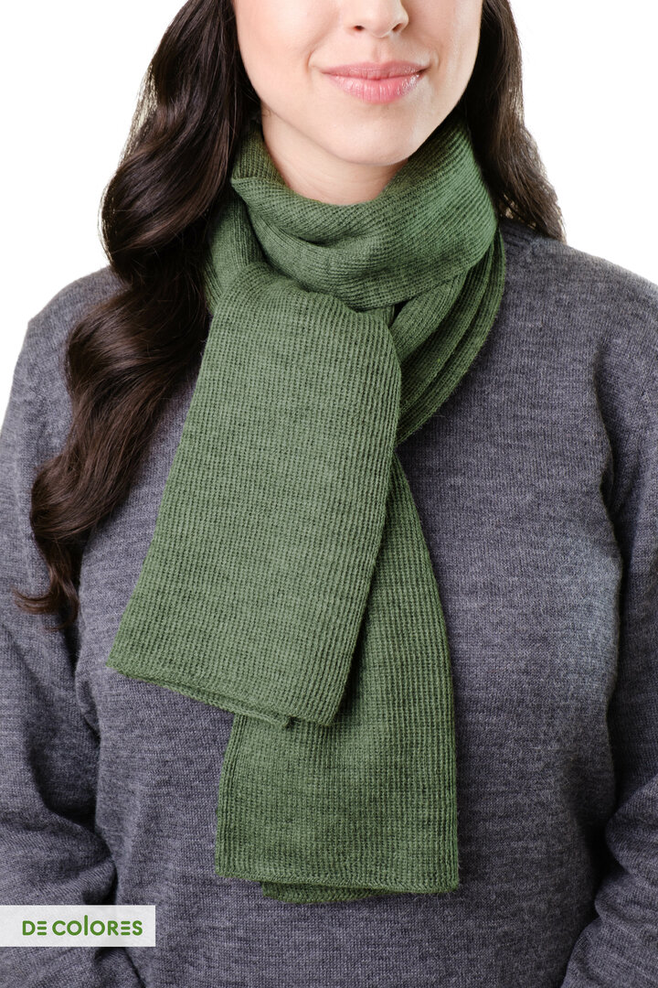 De Colores sjaal 103-1 moosgr&uuml;n