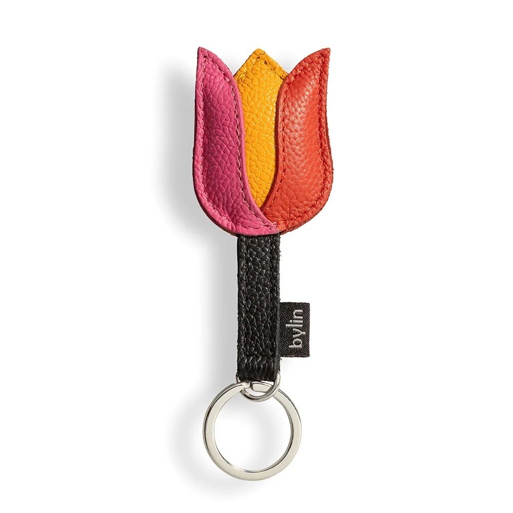 by-Lin Sleutelhanger Tulip roze/geel/oranje 091626