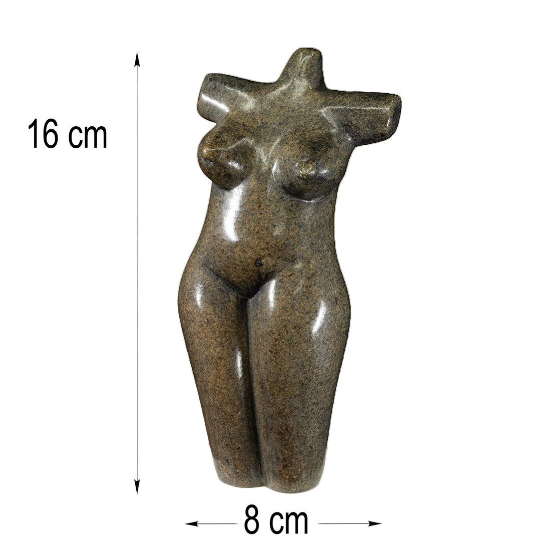 Beeld torso persoon. Afrikaanse kunst van steen afmetingen