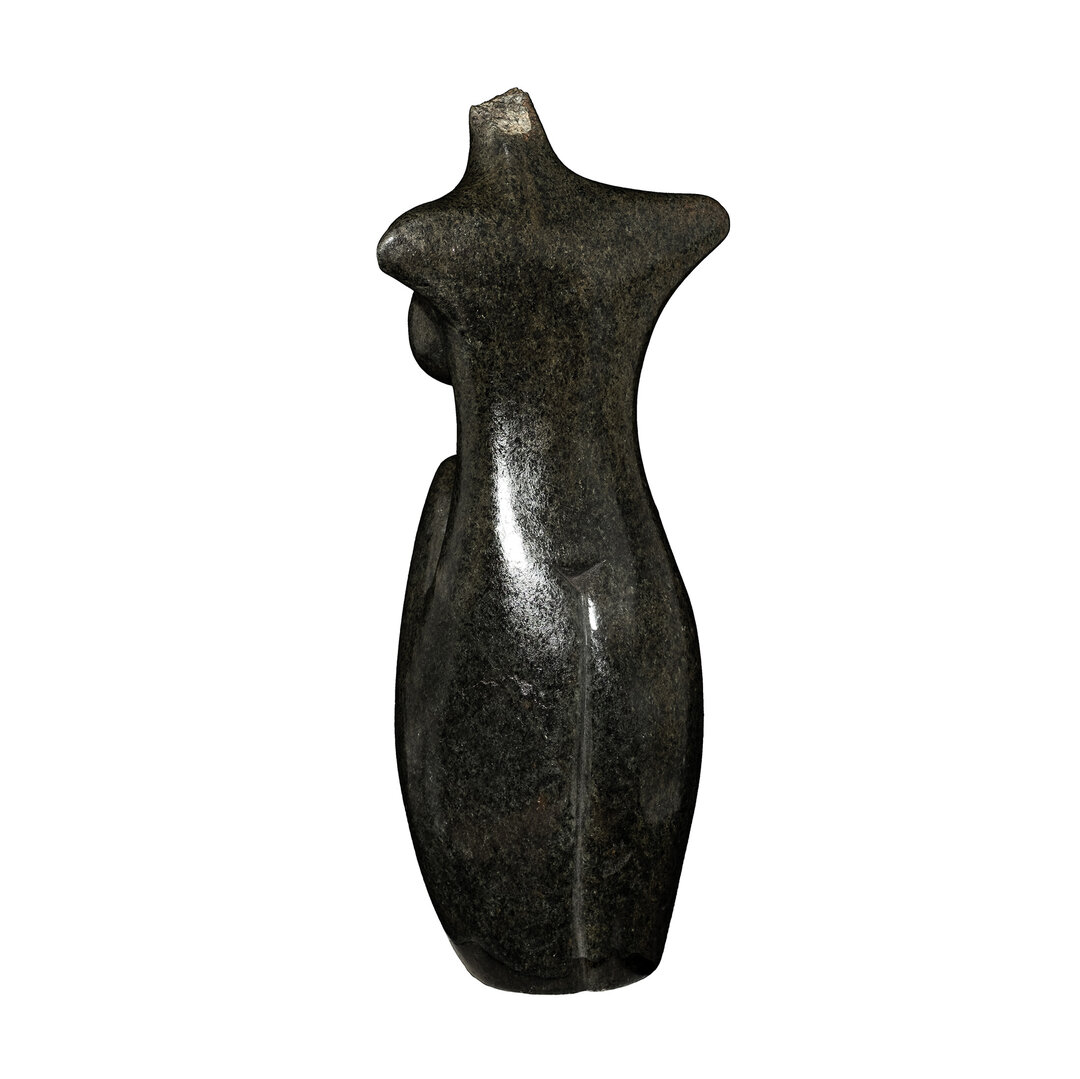 Stenen beeld torso groen, afrikaanse kunst