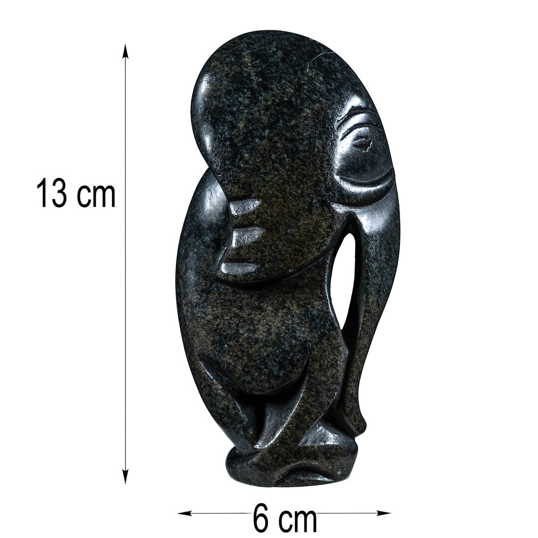 Stenen beeld olifant abstracte kunst uit Afrika afmetingen