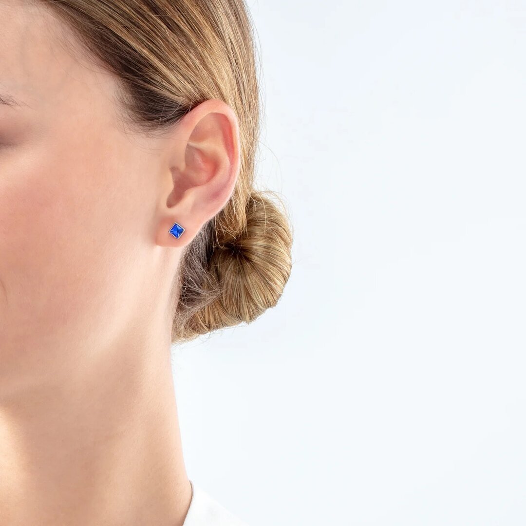 Coeur de Lion Earrings 0501/ /0717 Blue-Silver