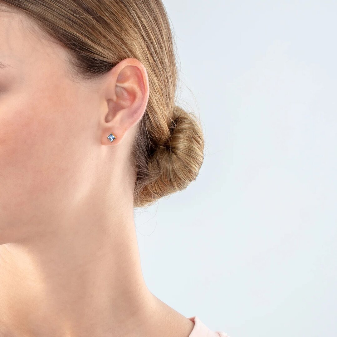 Coeur de Lion Earrings 0501/ /0755 Light Blue-Gold