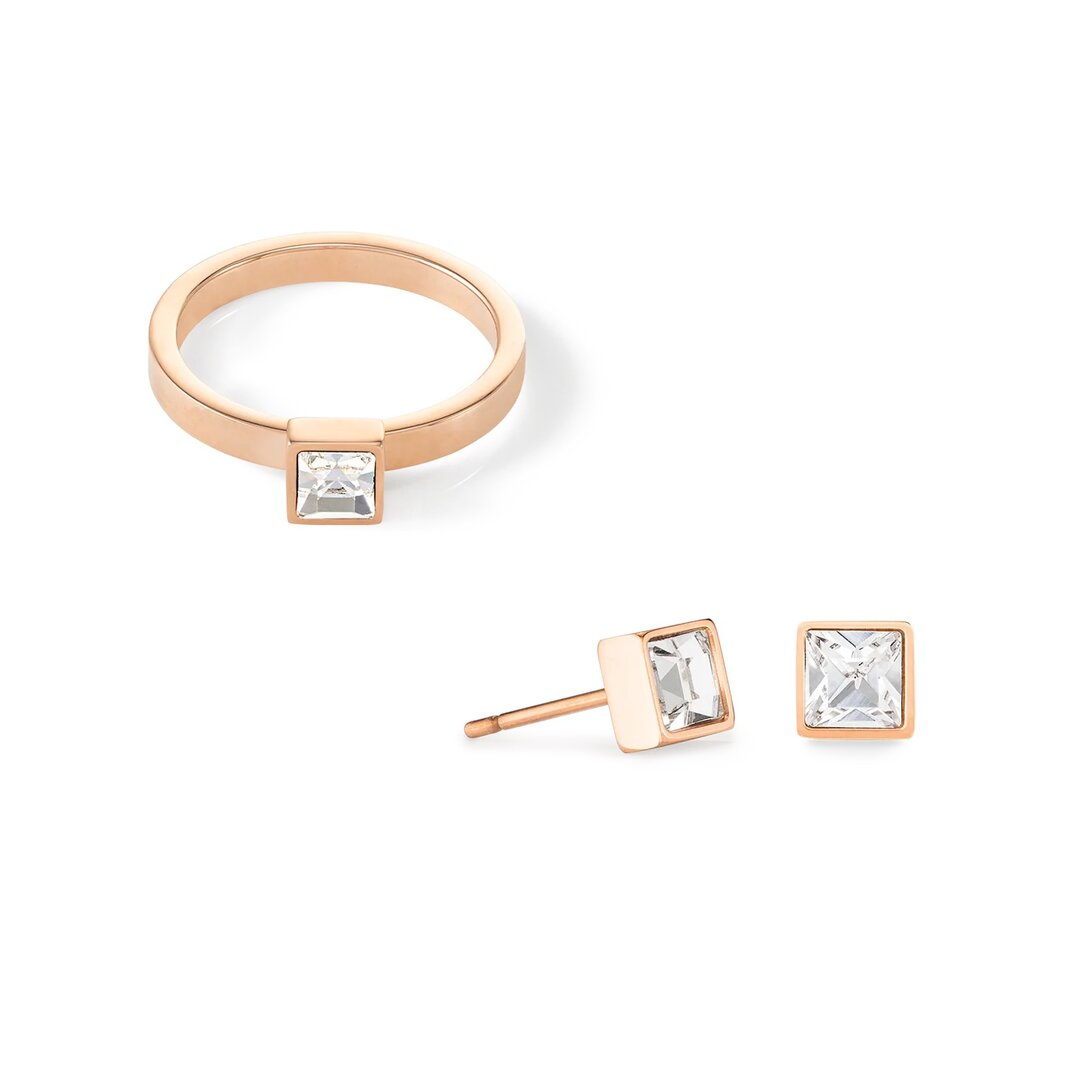 Coeur de Lion Oorbellen 0501/ /1822 Crystal-Rose Gold