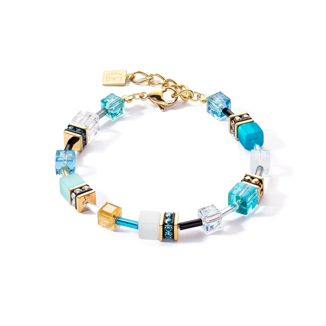 Coeur de Lion Armband 2838/ /0616 Turquoise-Gold