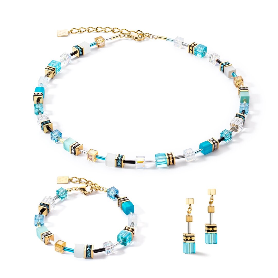 Coeur de Lion Armband 2838/ /0616 Turquoise-Gold