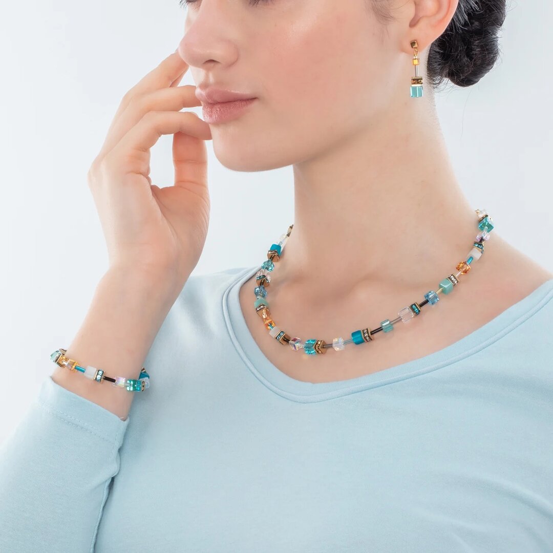 Coeur de Lion Armband 2838/ /0616 Turquoise-Gold