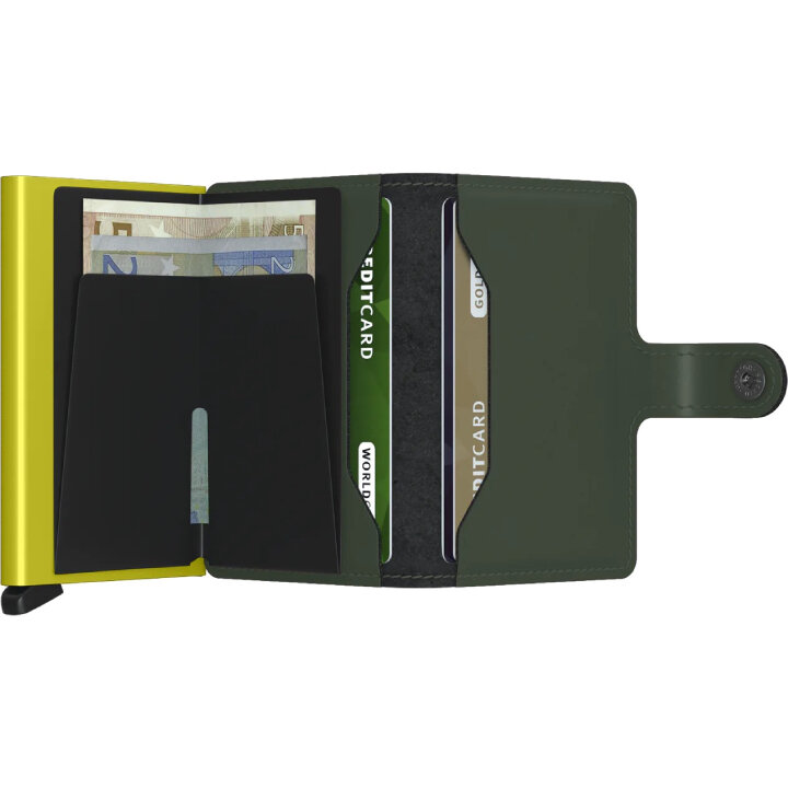 Secrid Miniwallet Matte Green &amp; Lime portemonnee