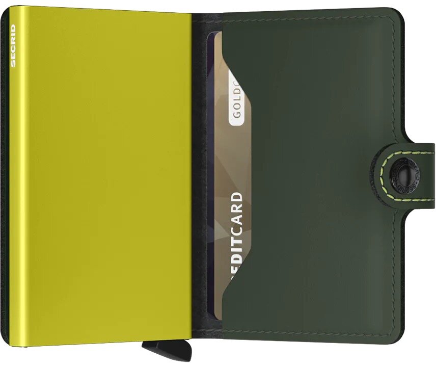 Secrid Miniwallet Matte Green &amp; Lime portemonnee