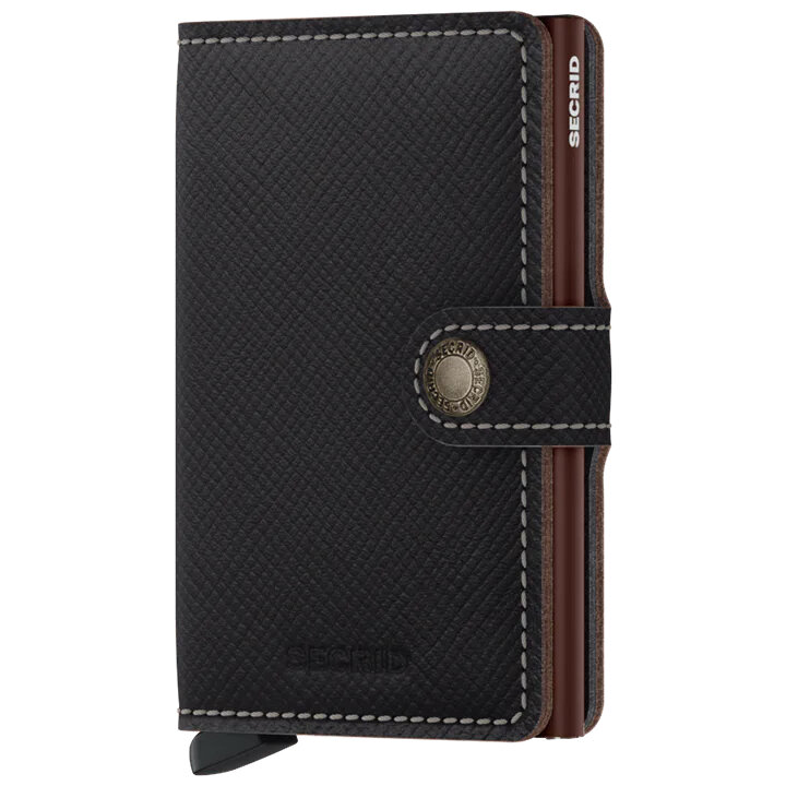 Secrid Miniwallet MSa Saffiano Brown portemonnee