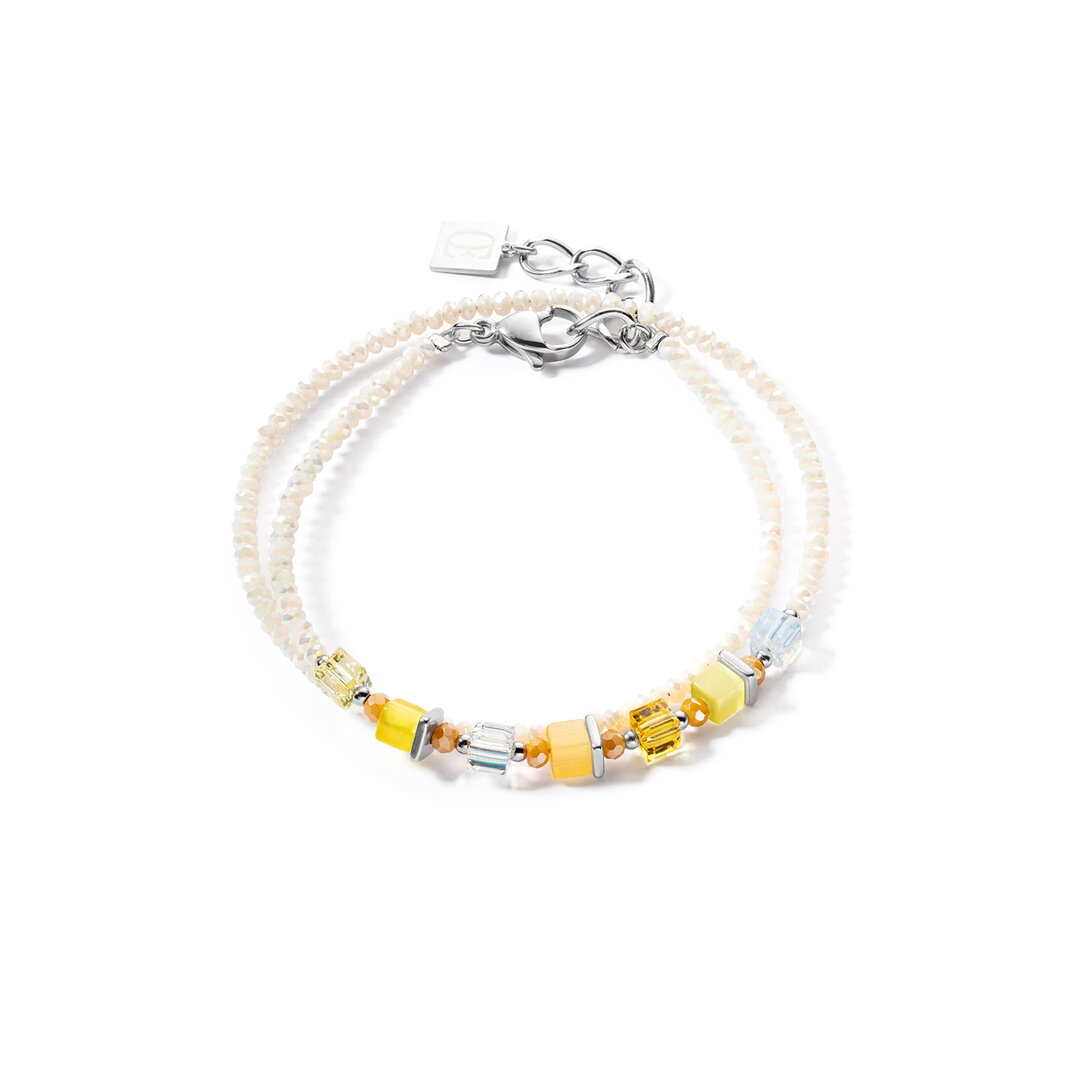 Coeur de Lion armband 4564/ /0100 Silver Yellow