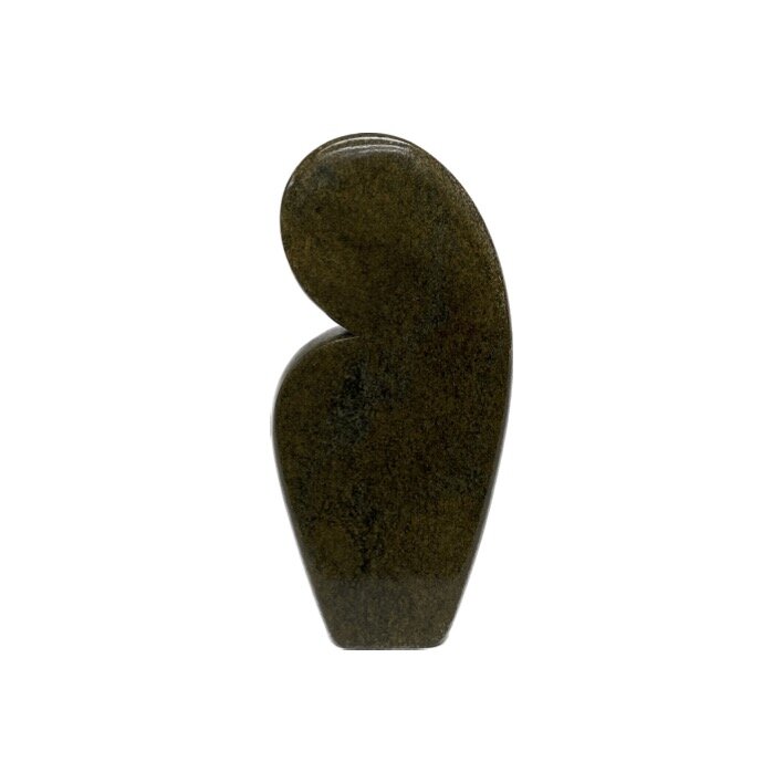Stenen beeld liefdespaar bruin 19 cm