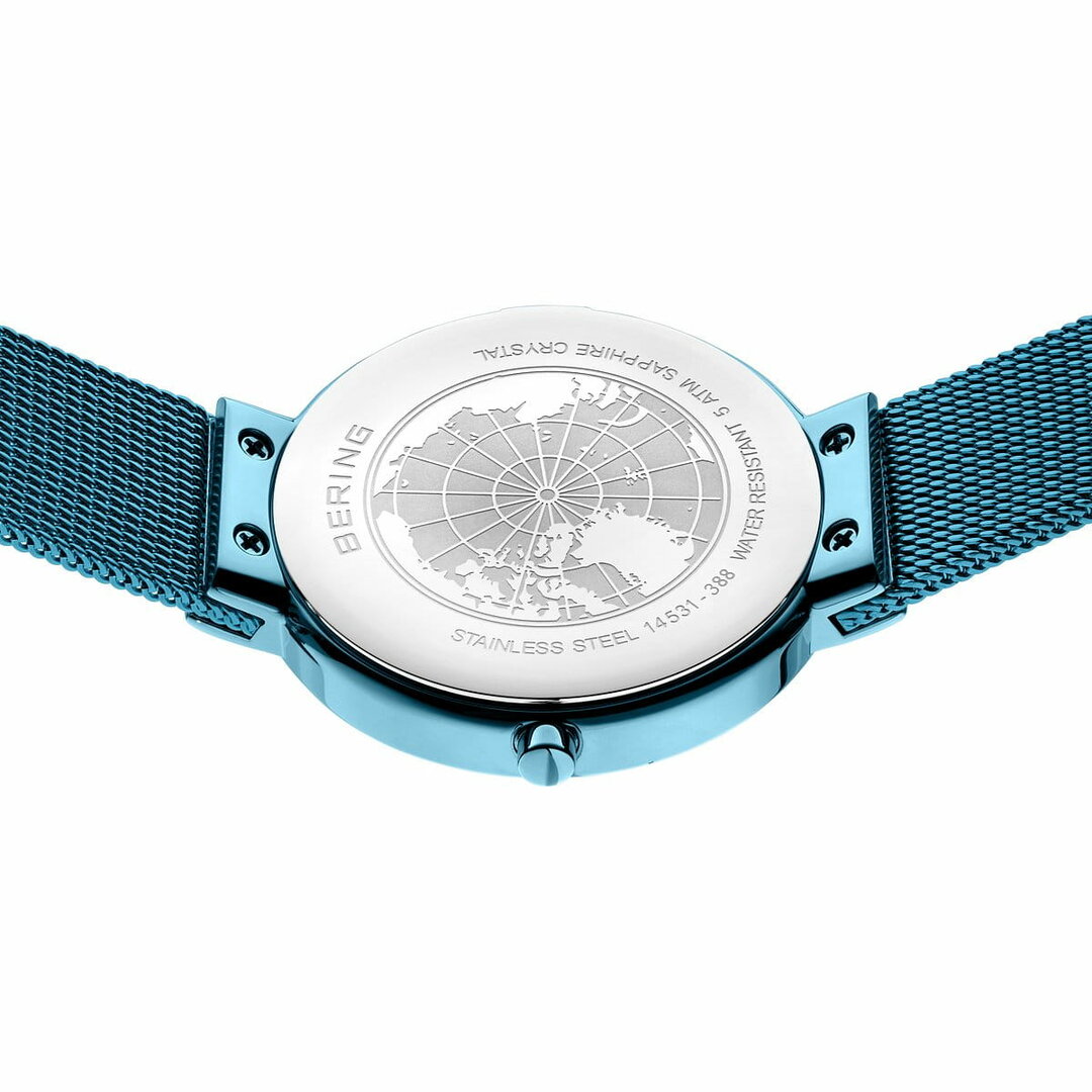 Bering Horloge Classic lichtblauw Gepolijst/Geborsteld 14531-388