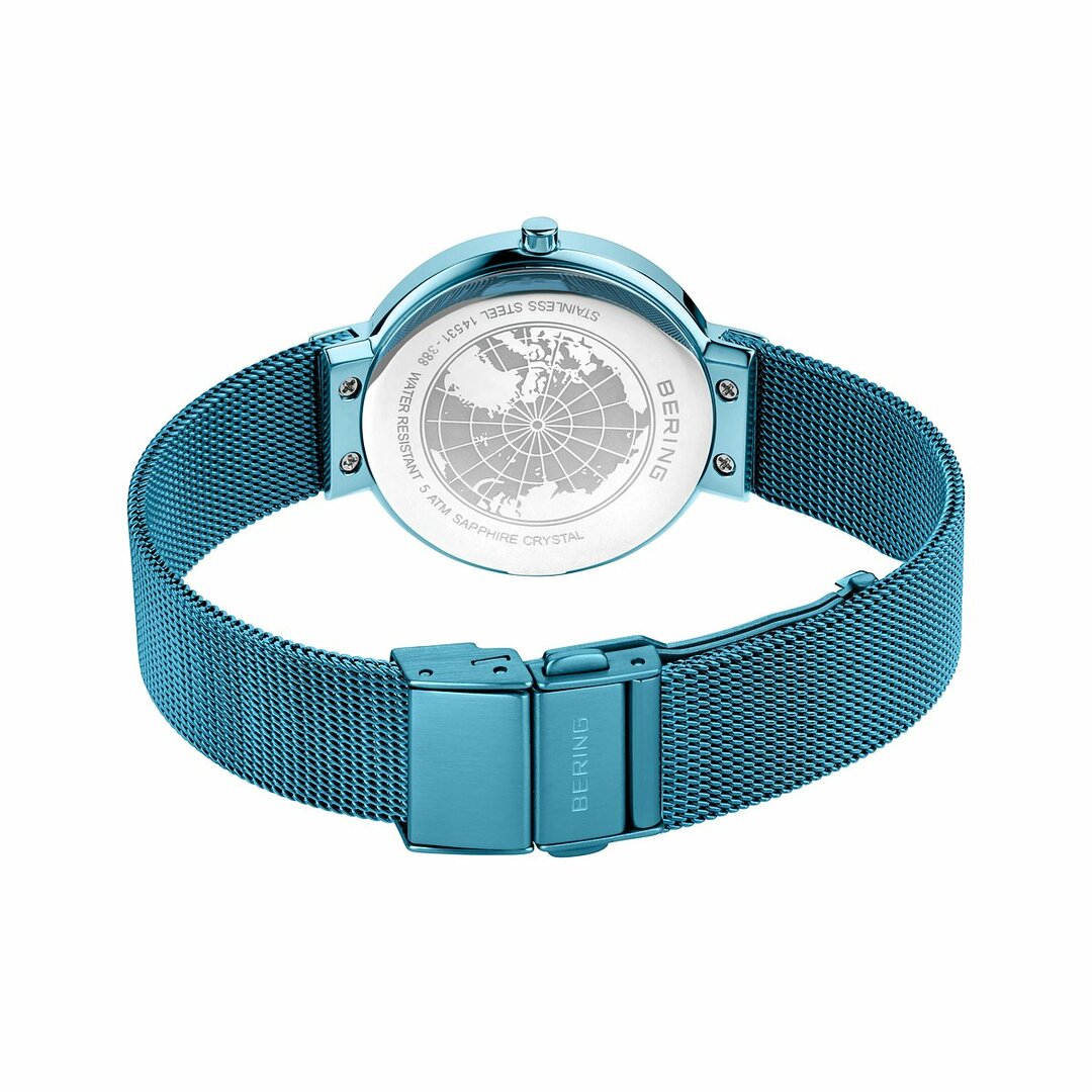 Bering Horloge Classic lichtblauw Gepolijst/Geborsteld 14531-388