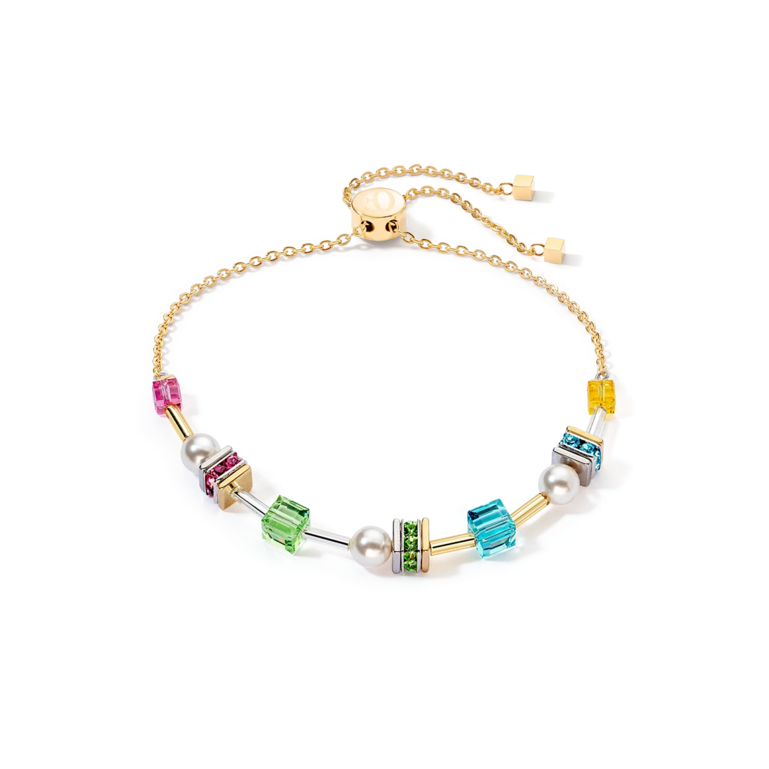 Coeur de Lion Armband 4085/ /1527 Multicolour Cubes and Pearls