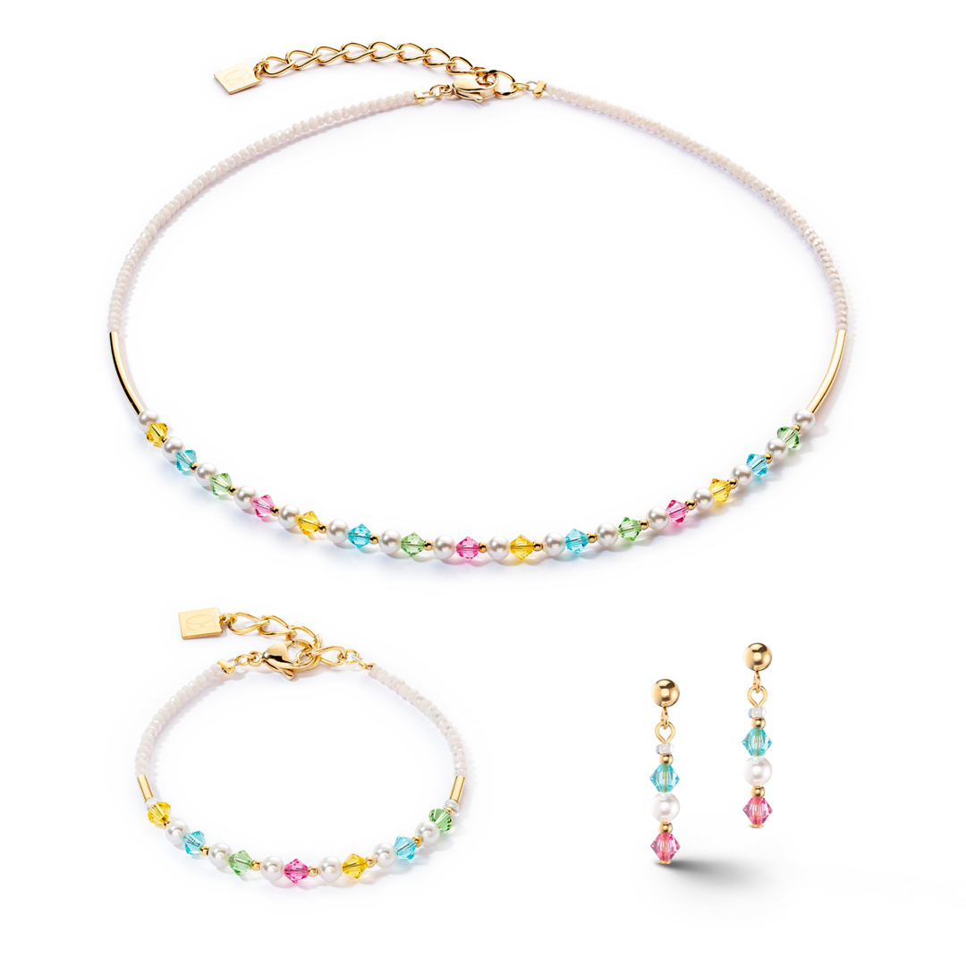 Coeur de Lion Oorbellen 6022/ /1527 Multicolor Princess Pearls