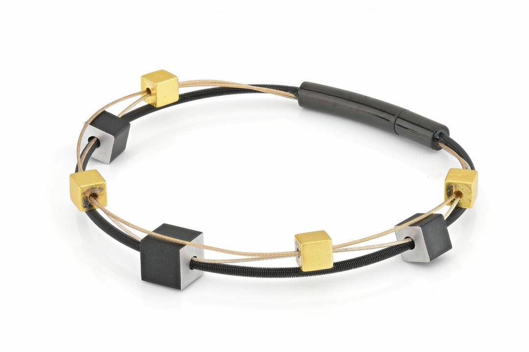 Clic A257Z armband goud zwart voor dames