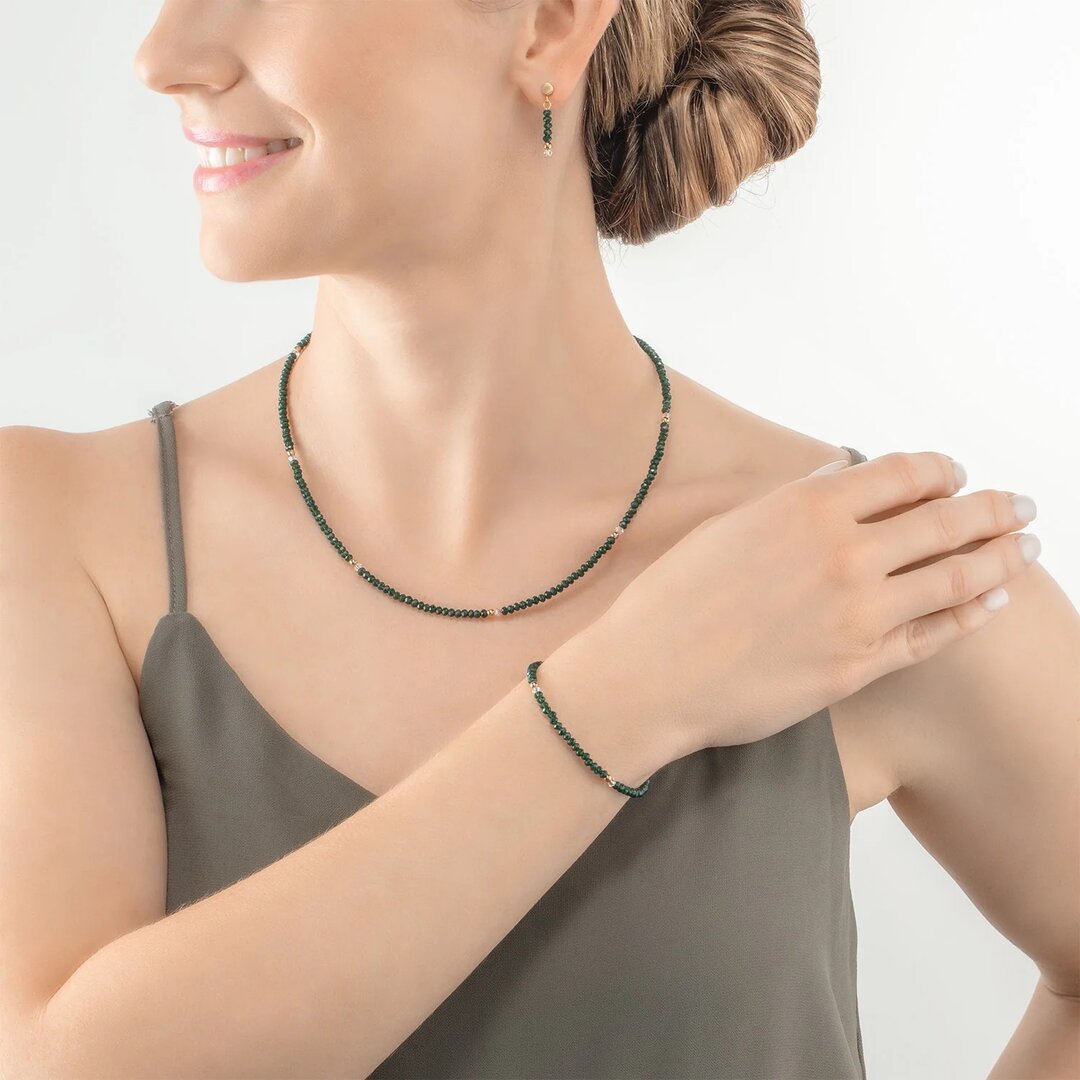 Coeur de Lion Ketting 2033/ /0521 Dark green