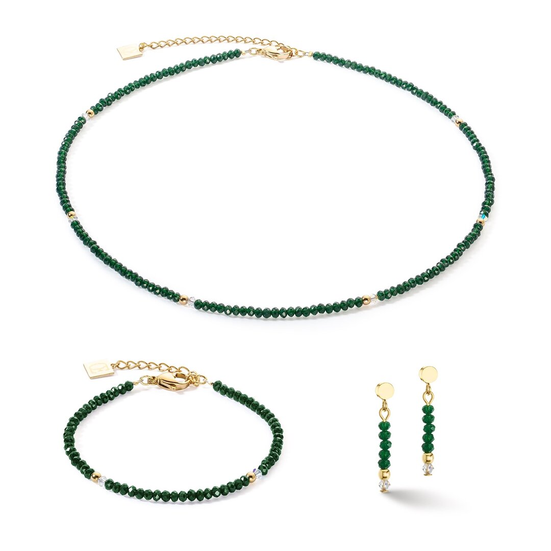 Coeur de Lion Ketting 2033/ /0521 Dark green