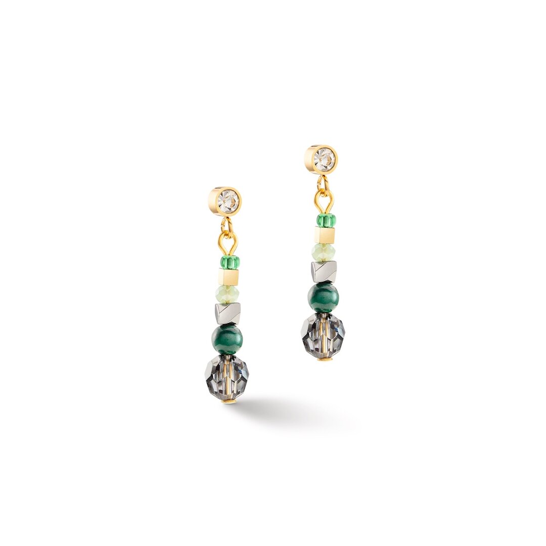 Coeur de Lion oorbellen 2035/ /0516 Green-gold