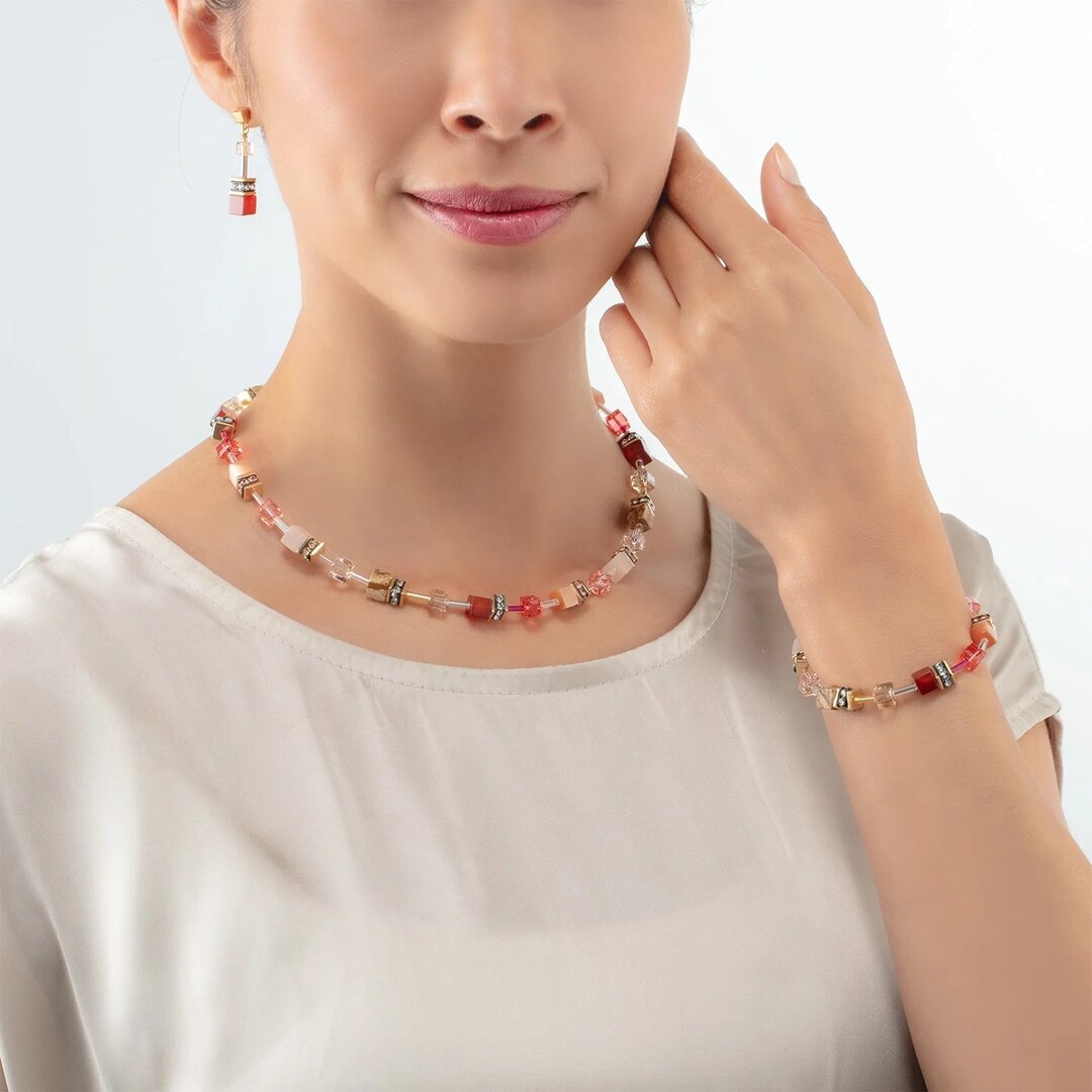 Coeur de Lion armband 4905/ /0310 Red-Beige