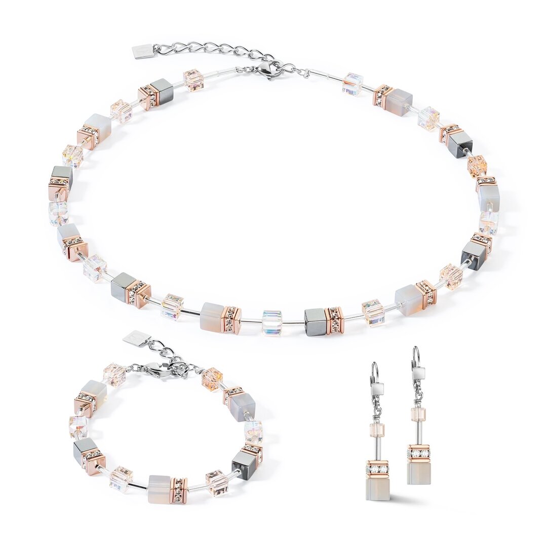 Coeur de Lion Ketting 4017/ /0235 Peach-Rosegold