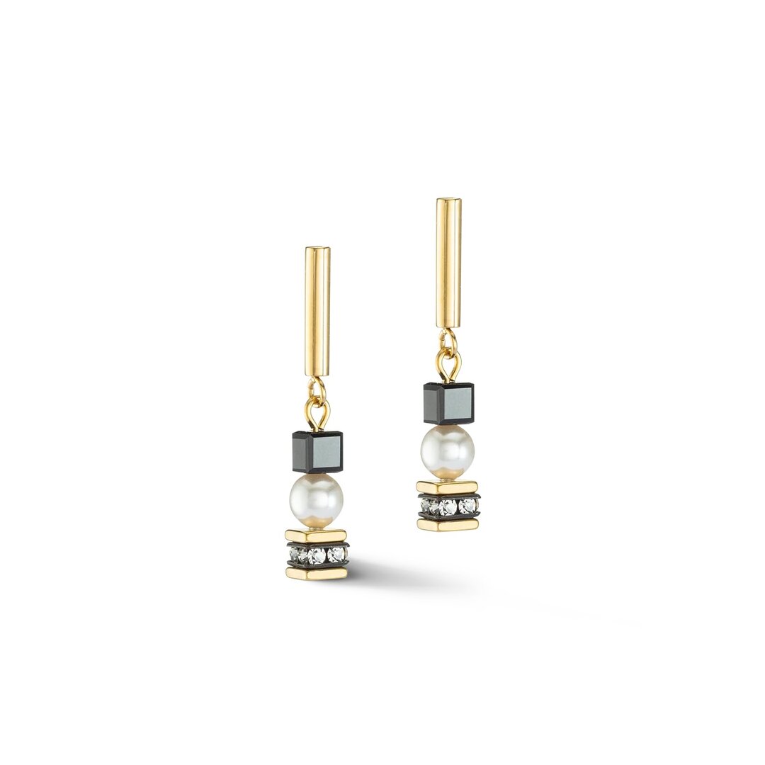 Coeur de Lion Oorbellen 4085/ /1316 Black-Gold