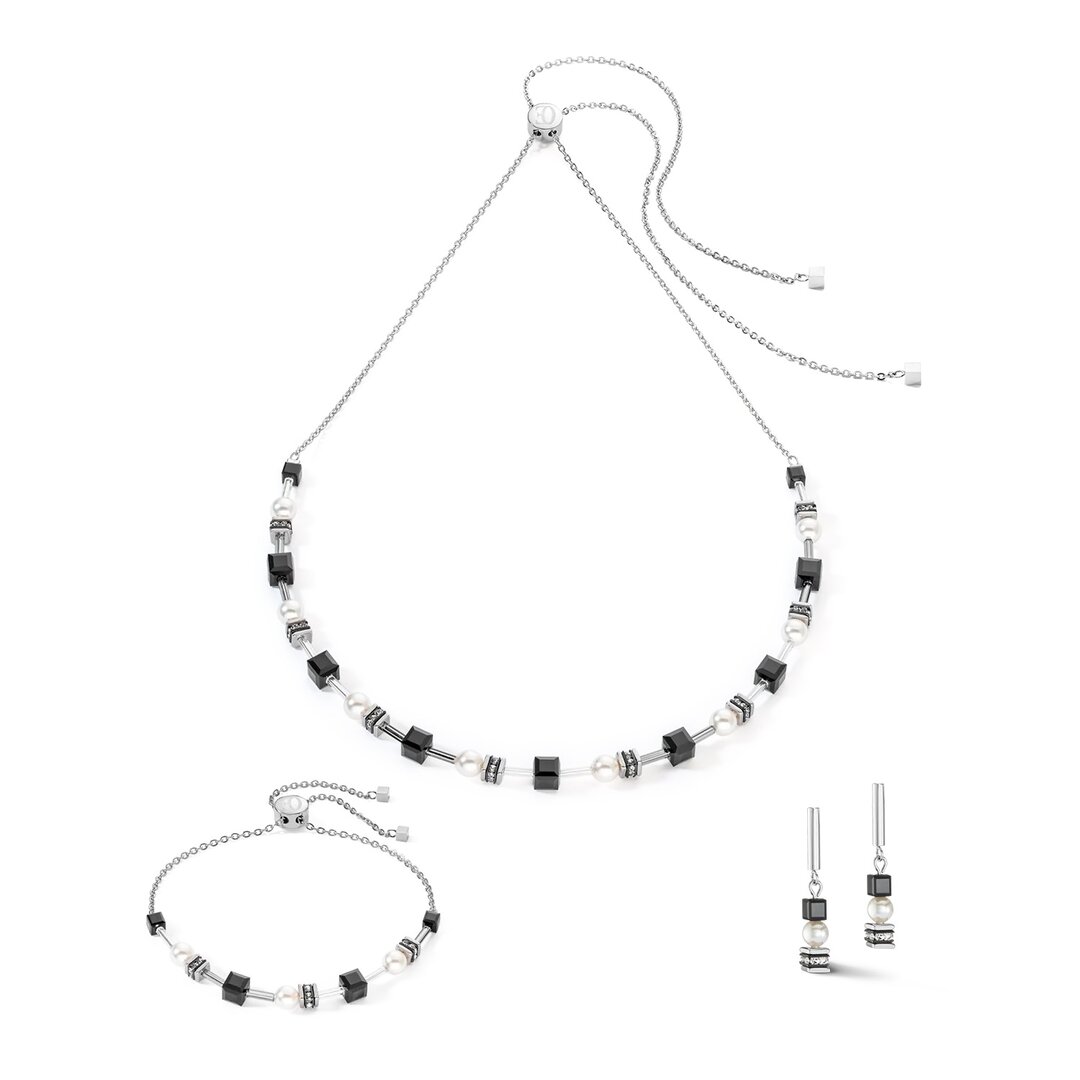 Coeur de Lion Ketting 4085/ /1317 Black-Silver