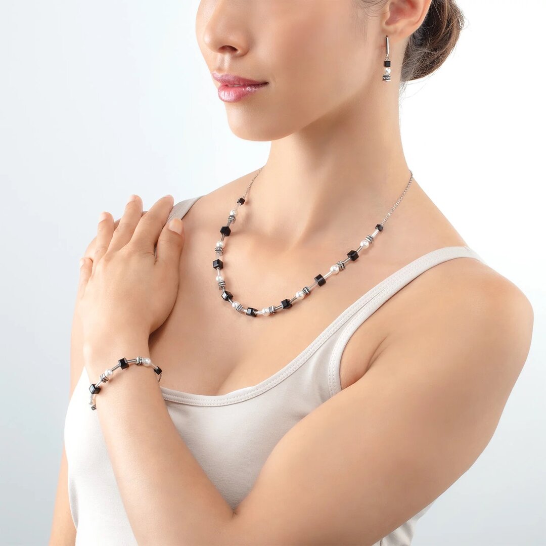 Coeur de Lion Ketting 4085/ /1317 Black-Silver