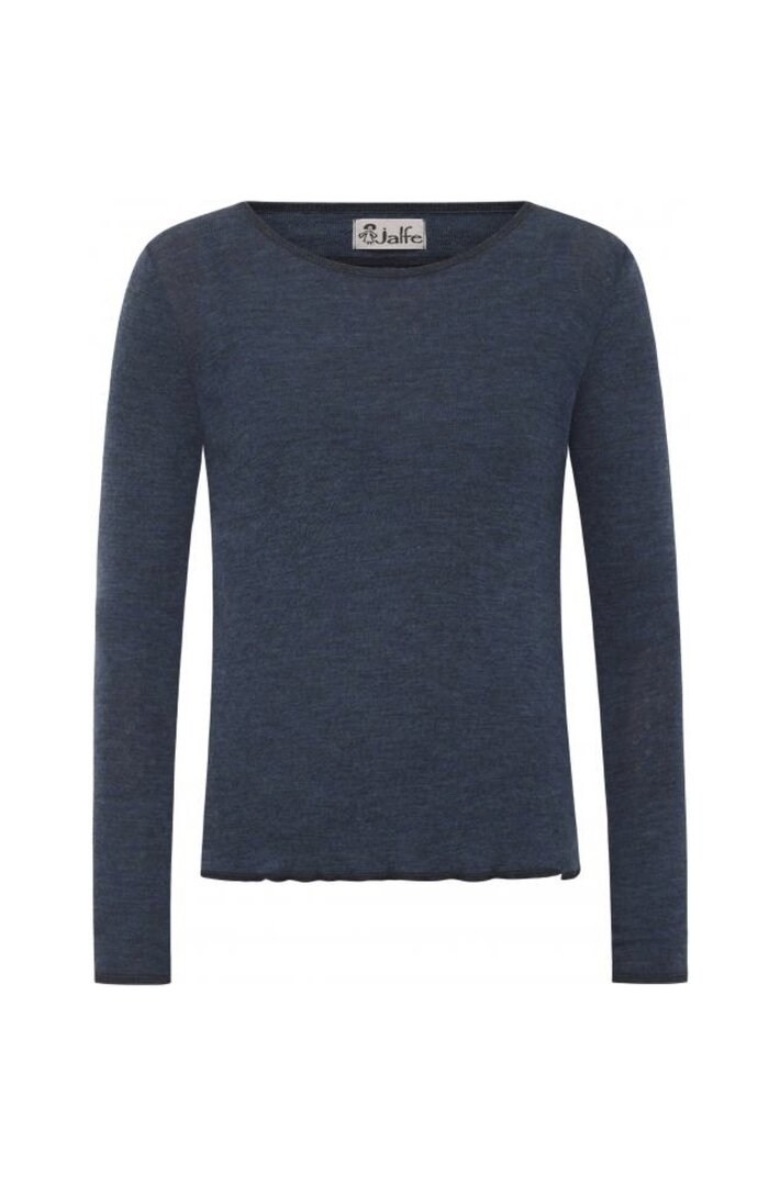 Jalfe 12674-4-535 shirt melange blauw 