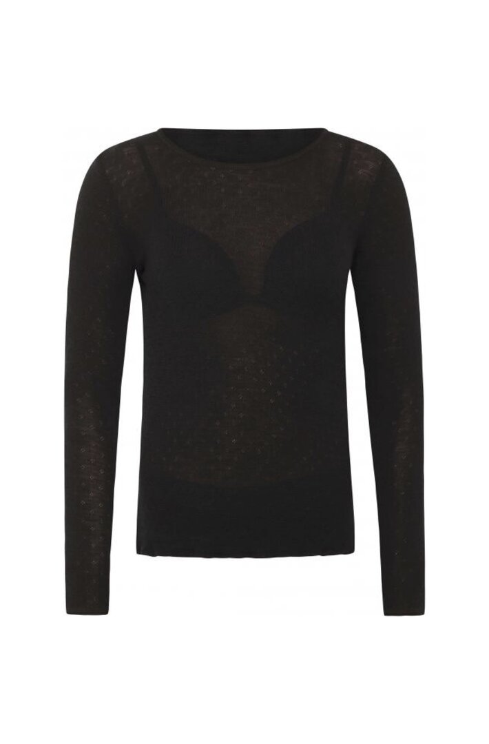 Jalfe 12674-4-512 shirt melange zwart 